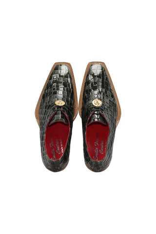 Emilio Franco Couture Santo Crocodile Embossed Leather Derby (EFC1037)