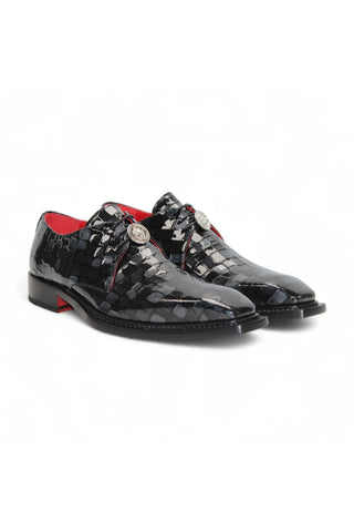 Emilio Franco Couture Santo Crocodile Embossed Leather Derby (EFC1037)