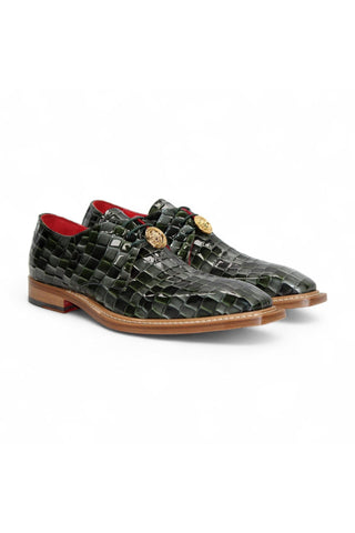 Emilio Franco Couture Santo Crocodile Embossed Leather Derby (EFC1037)
