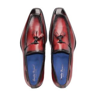 Emilio Franco Dino Men's Shoes Calf-Skin Leather Tassels Loafer (EF1246)-AmbrogioShoes