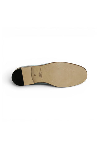 Emilio Franco EF439 Linen & Leather Horse-Bit Loafer