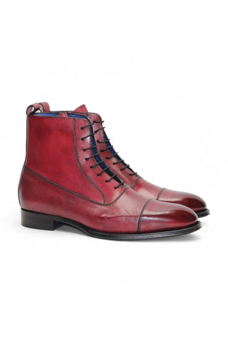 Emilio Franco Fausto Calf-Skin Leather Cap-Toe Boot (EF1008)-AmbrogioShoes
