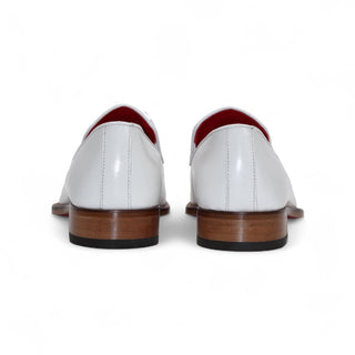 Emilio Franco Francesco White Calf-Skin Leather Horse-Bit Loafer (EF1250)-AmbrogioShoes