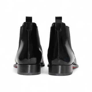 Emilio Franco Leonardo Men's Shoes Calf-Skin Patent Leather Chelsea Boot (EF1066)-AmbrogioShoes
