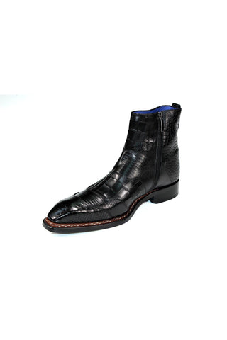 Emilio Franco Lucio Embossed Calf-Skin Leather Boot (EF1216)-AmbrogioShoes