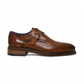 Emilio Franco Vincenzo Men’s Shoes Calf-Skin Leather Single Monk-Strap (EF1183)-AmbrogioShoes