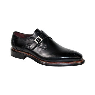 Emilio Franco Vincenzo Men’s Shoes Calf-Skin Leather Single Monk-Strap (EF1183)-AmbrogioShoes