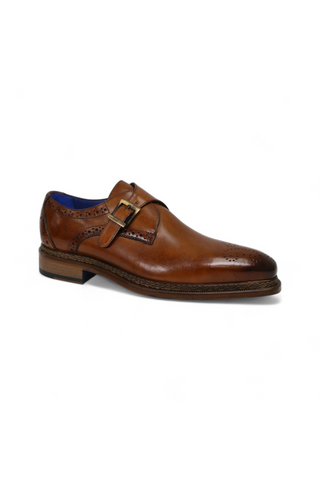 Emilio Franco Vincenzo Men’s Shoes Leather Single Monk-Strap (EF1183)-AmbrogioShoes
