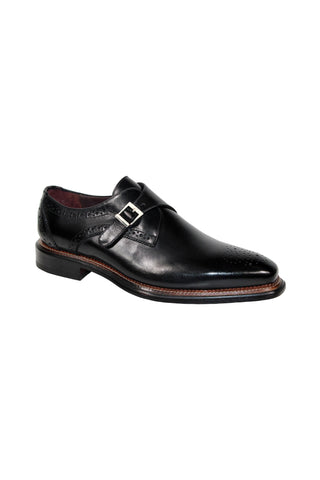 Emilio Franco Vincenzo Men’s Shoes Leather Single Monk-Strap (EF1183)-AmbrogioShoes