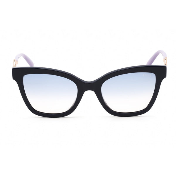Emilio Pucci EP0158 Sunglasses Shiny Navy Blue / Gradient Blue Lenses-AmbrogioShoes