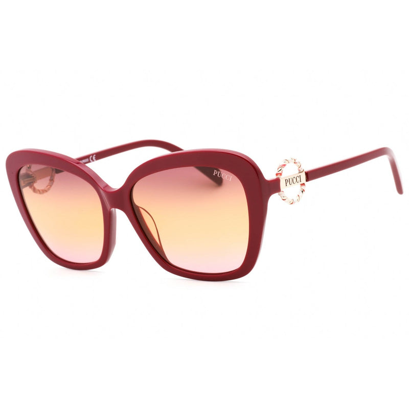Emilio Pucci EP0165 Sunglasses shiny red / gradient or mirror violet Women's-AmbrogioShoes