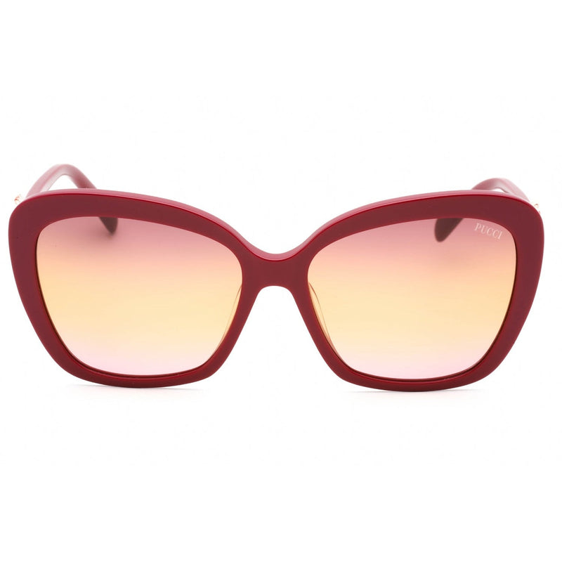 Emilio Pucci EP0165 Sunglasses shiny red / gradient or mirror violet Women's-AmbrogioShoes