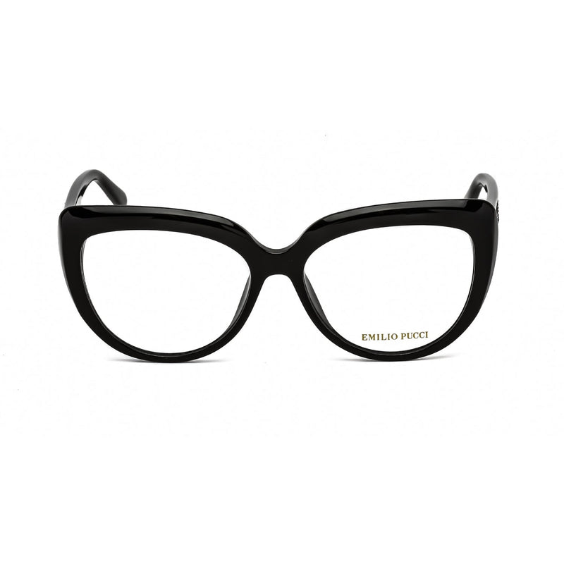 Emilio Pucci EP5173 Eyeglasses shiny black / clear demo lens-AmbrogioShoes