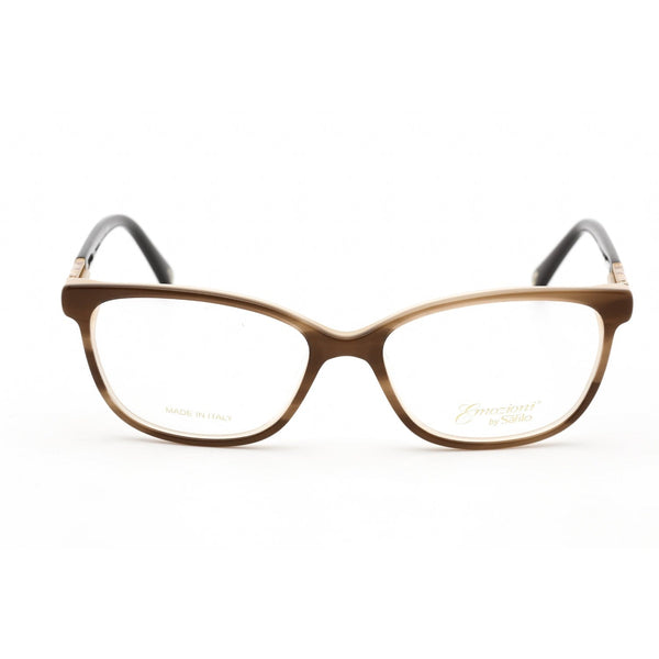 Emozioni 4049 Eyeglasses Brown Horn / Clear Lens-AmbrogioShoes