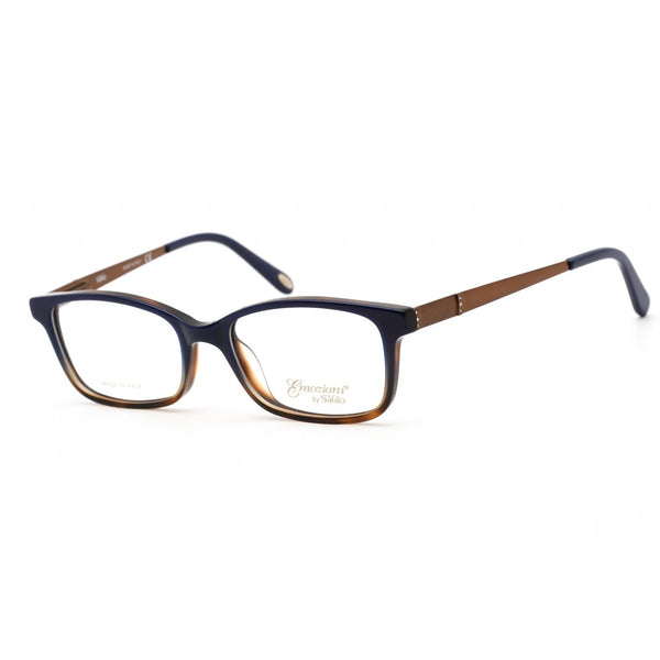 Emozioni 4050 Eyeglasses Havana Blue Brown / Clear Lens-AmbrogioShoes
