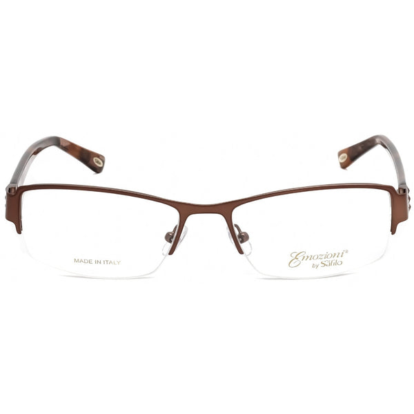 Emozioni 4354 Eyeglasses Brown / Clear Lens-AmbrogioShoes