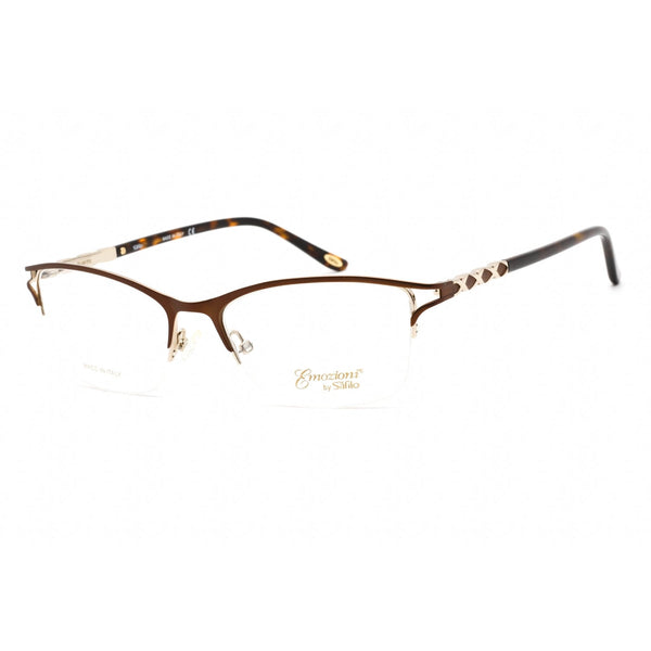Emozioni EM 4398 Eyeglasses Brown Gold / Clear Lens-AmbrogioShoes