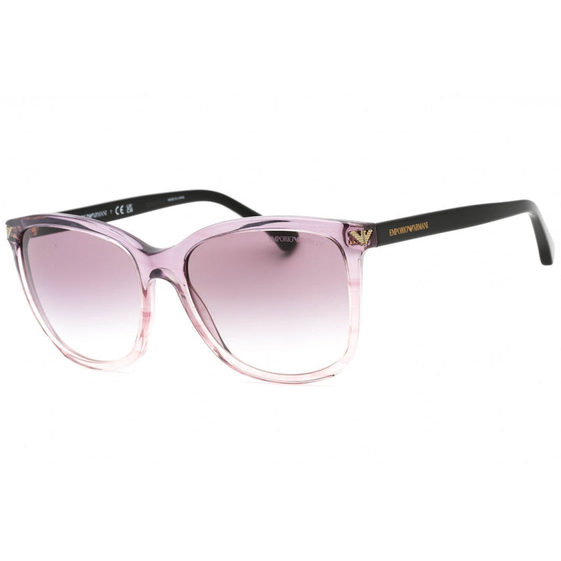Emporio Armani 0EA4060 Sunglasses Transparent Gradient Striped Purple / Violet Gradi Women's-AmbrogioShoes