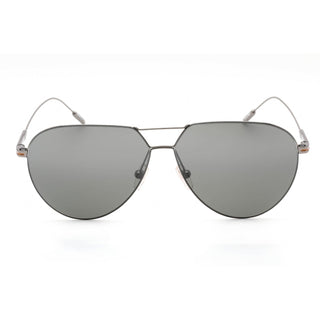 Ermenegildo Zegna EZ0185 Sunglasses Shiny Gunmetal / Smoke Mirror-AmbrogioShoes