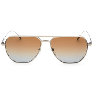 Ermenegildo Zegna EZ0207 Sunglasses matte gunmetal / gradient brown-AmbrogioShoes