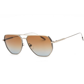Ermenegildo Zegna EZ0207 Sunglasses matte gunmetal / gradient brown-AmbrogioShoes