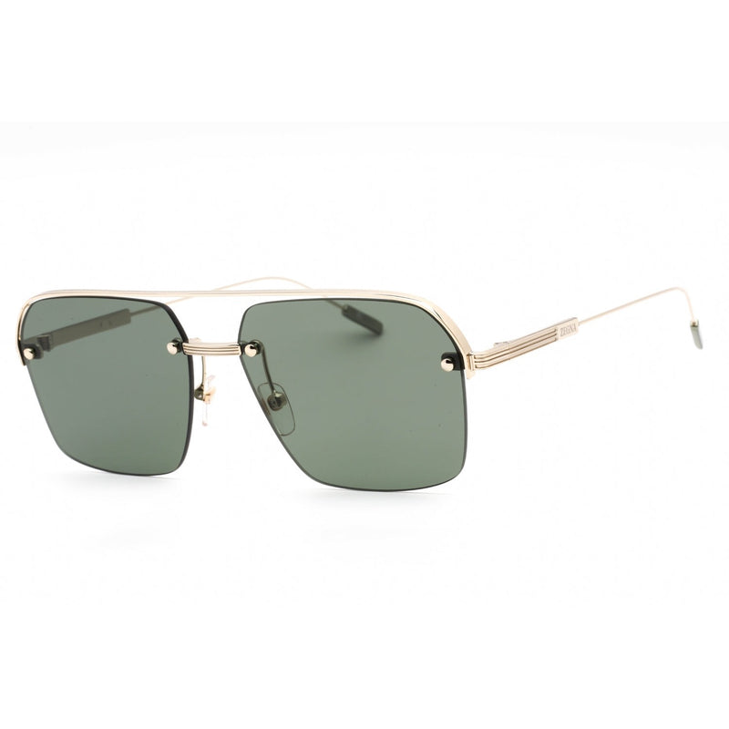 Ermenegildo Zegna EZ0213 Sunglasses Gold / Green-AmbrogioShoes