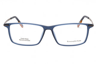 Ermenegildo Zegna EZ5204 Eyeglasses Shiny blue/Clear demo lens-AmbrogioShoes