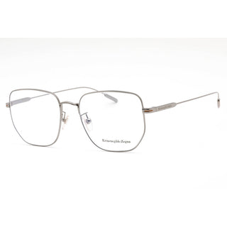 Ermenegildo Zegna EZ5222-D Eyeglasses shiny light ruthenium/Clear demo lens-AmbrogioShoes