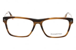 Ermenegildo Zegna EZ5231 Eyeglasses Dark Brown Havana / clear demo lens-AmbrogioShoes