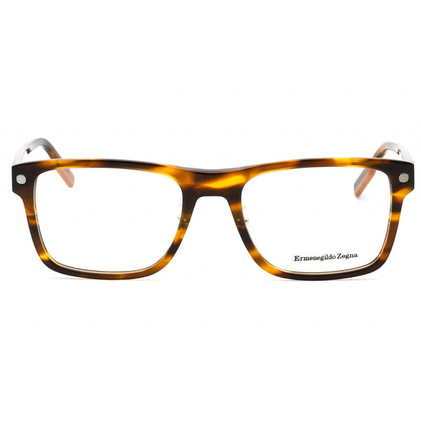 Ermenegildo Zegna EZ5240-H Eyeglasses coloured havana/Clear demo lens-AmbrogioShoes