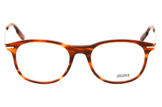 Ermenegildo Zegna EZ5245 Eyeglasses dark havana / clear demo lens-AmbrogioShoes