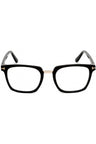001 - Shiny Black/ Shiny Rose Gold / clear/blue-light bl