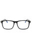 001 - shiny black/clear/blue-light block lens