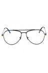 001 - Shiny black/Clear/Blue-light block lens