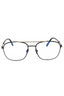 001 - Shiny black/clear/blue-light block lens
