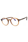 048 - shiny dark brown / clear/blue-light block lens