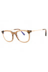 045 - shiny light brown/clear/blue-light block lens
