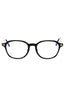 001 - shiny black/clear/blue-light block lens