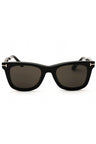 001 - shiny black/clear/blue-light block lens