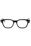 001 - shiny black/clear/blue-light block lens