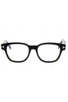 001 - shiny black/clear/blue-light block lens