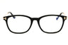 001 - shiny black/clear/blue-light block lens