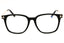 001 - shiny black/clear/blue-light block lens
