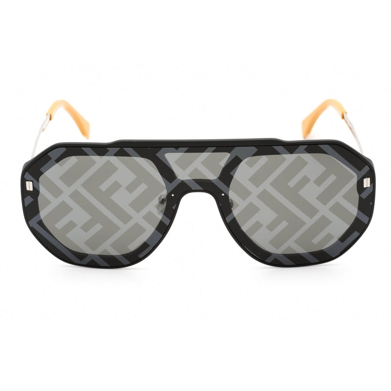 Fendi FE40006U Sunglasses Matte Black / Silver-Décor Mirror-AmbrogioShoes