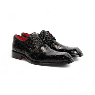 Fennix Alexander Men's Shoes Exotic Alligator Skin Derby (FX1074)-AmbrogioShoes