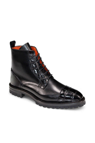 Fennix Bastian Alligator & Leather Boot-AmbrogioShoes