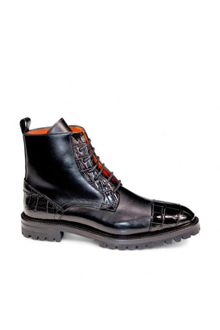 Fennix Bastian Alligator & Leather Boot-AmbrogioShoes