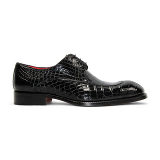 Fennix Benjamin Men's Shoes Exotic Alligator Skin Cap-Toe Derby (FX1134)-AmbrogioShoes