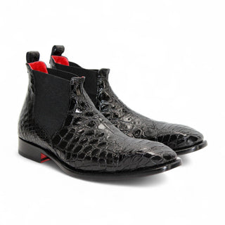 Fennix Cole Men's Shoes Alligator Skin Chelsea Boots (FX1146)-AmbrogioShoes