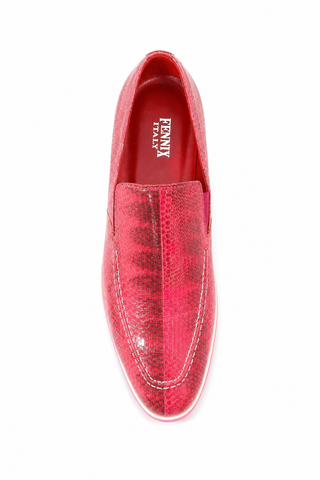 Fennix Daniel Genuine Eel-Skin Slip-on Loafers (FXS2600)-AmbrogioShoes